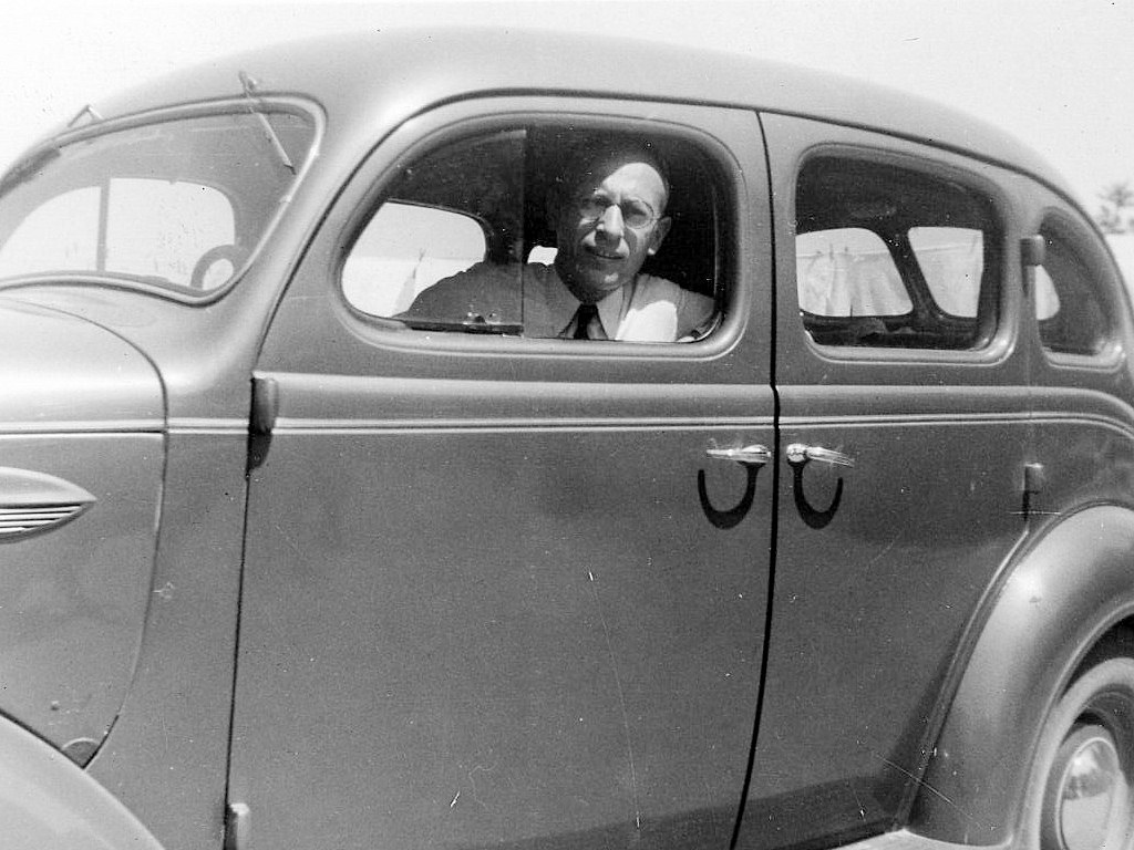Peter Pawluk in his car