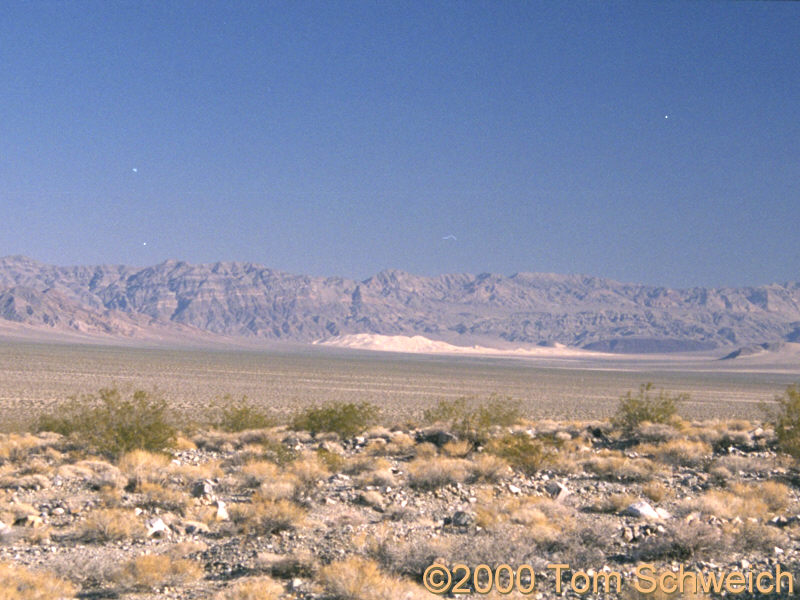 Eureka Valley with the sand dunes at the south end.