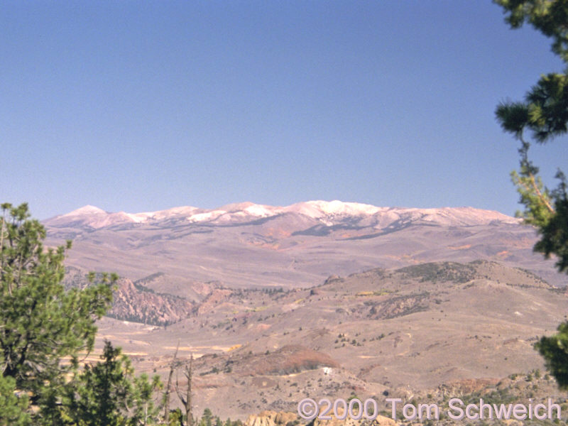 Sweetwater Mountains from Leavitt Falls.