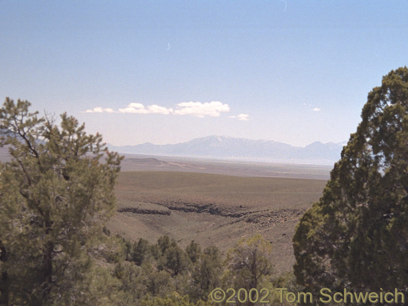 North end of Big Smoky Valley from Hickison Summit.