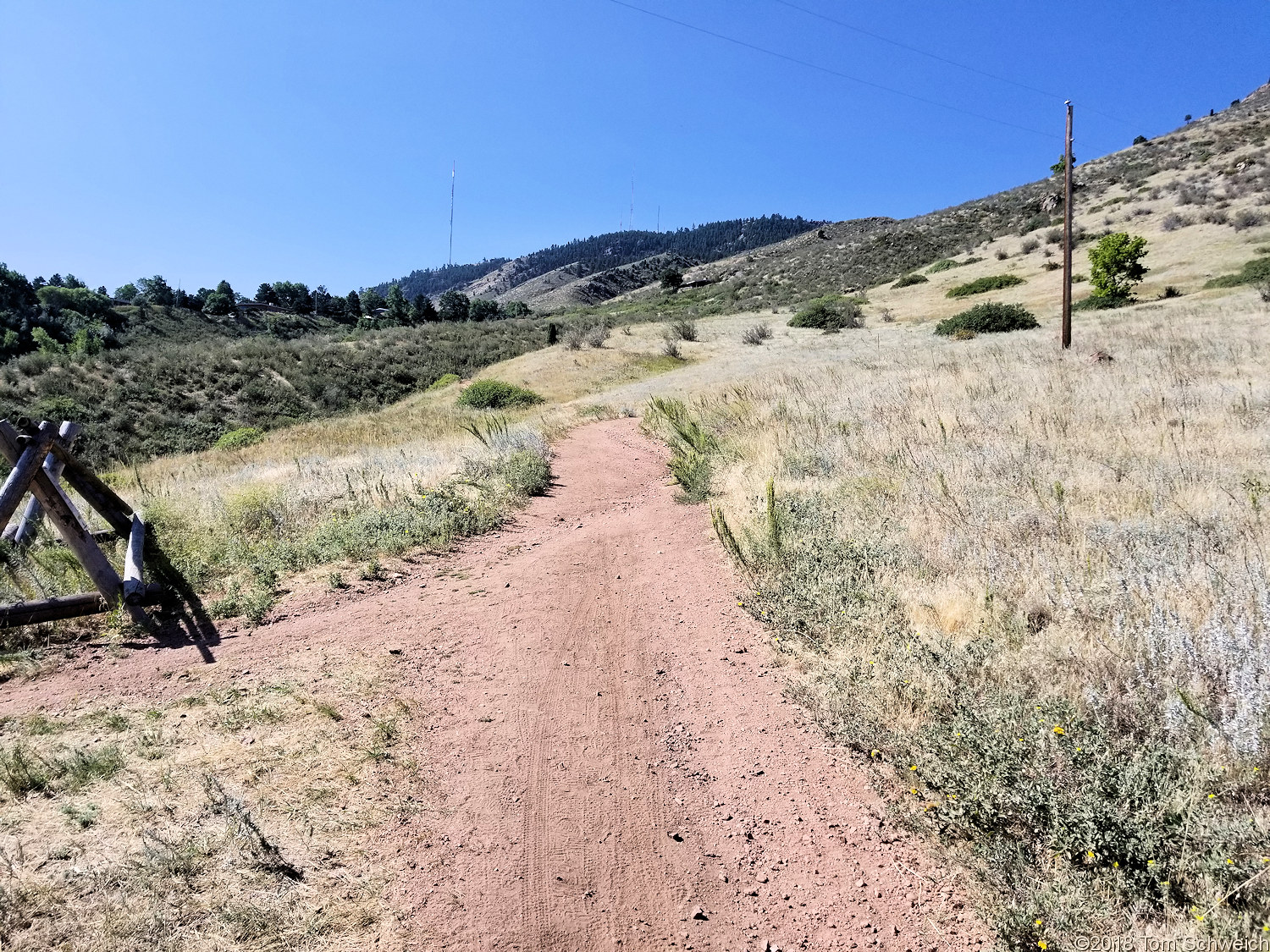 Colorado, Jefferson County, Lookout Mountain, Chimney Gulch Trail.