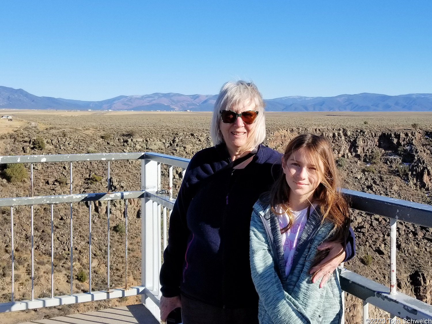 New Mexico, Taos County, Rio Grande Bridge