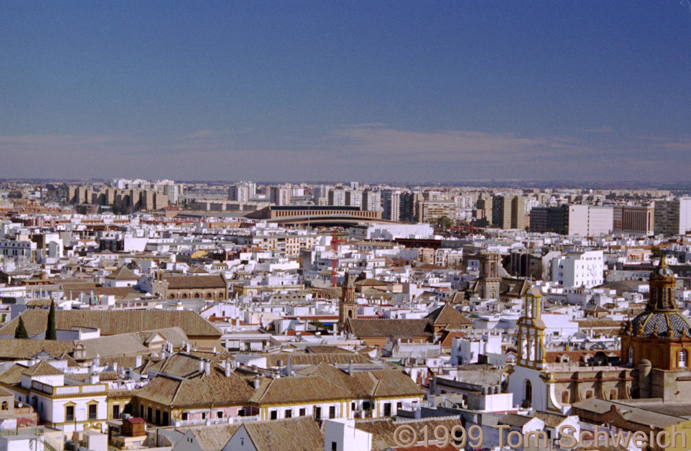 View to the north from the Cathedral tower.