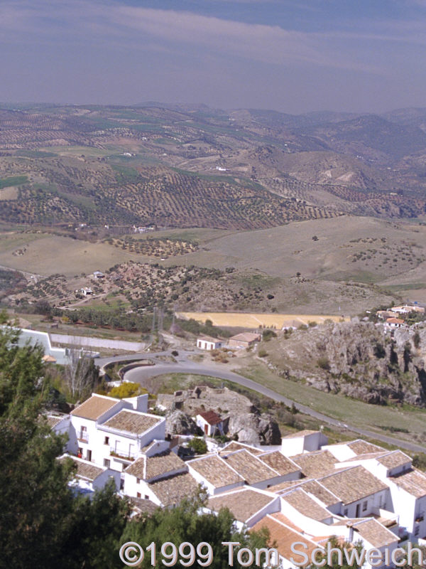 Town of Zahara and countryside.