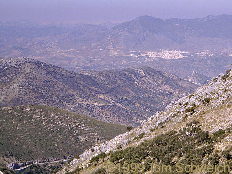View from Puerto de las Palomas between Zahara and Grazelema