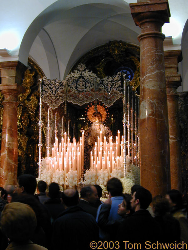 The Virgin paso in Candelaria