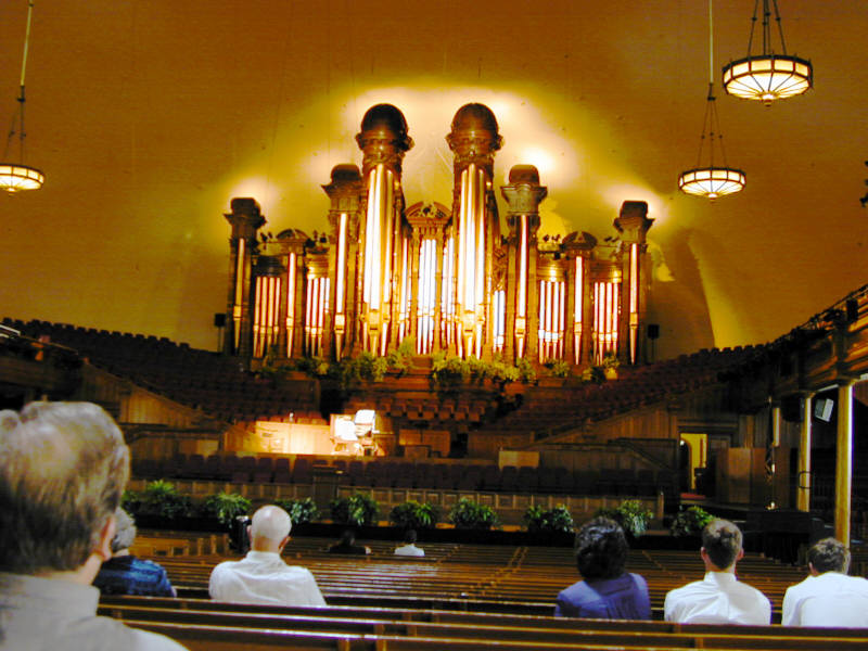 Organ concert in Temple Square.