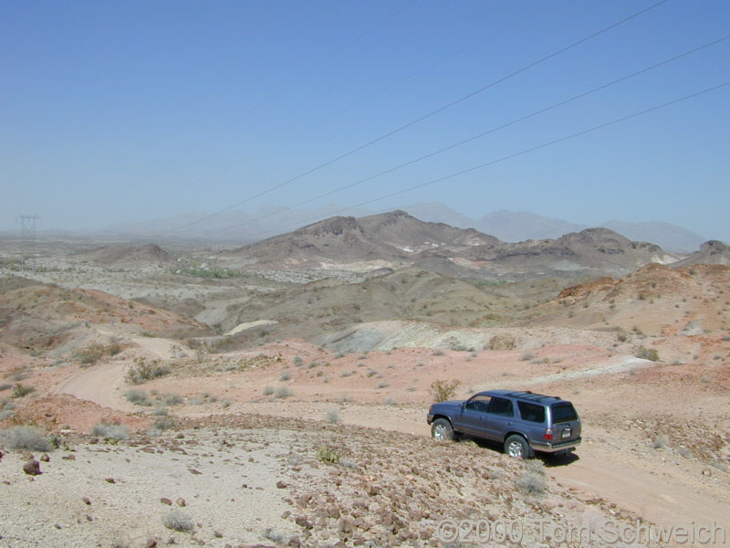 The Mojave-Mobile poses before descending into Copper Canyon and the Chemehuevi Indian Reservation.