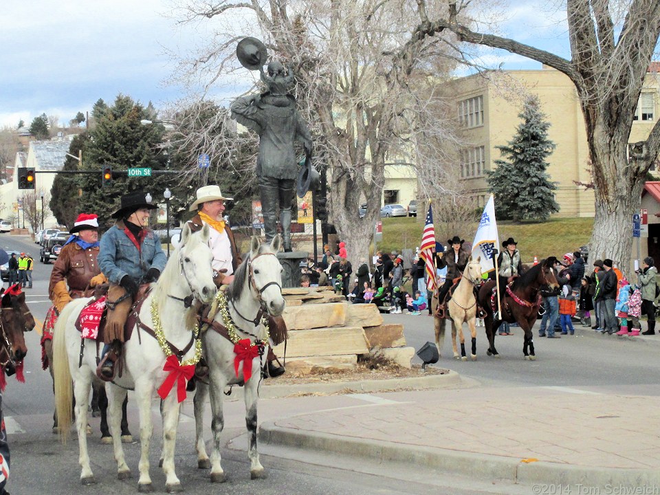 Photo Golden Christmas parade