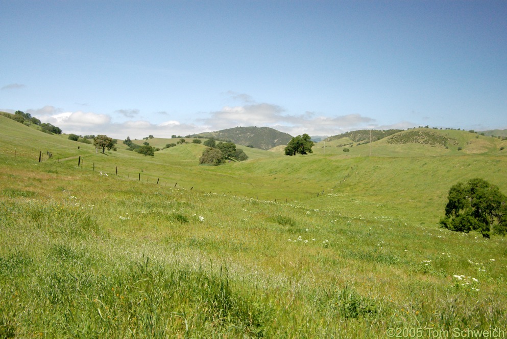 Shutter ridges, San Andreas Fault, San Benito County