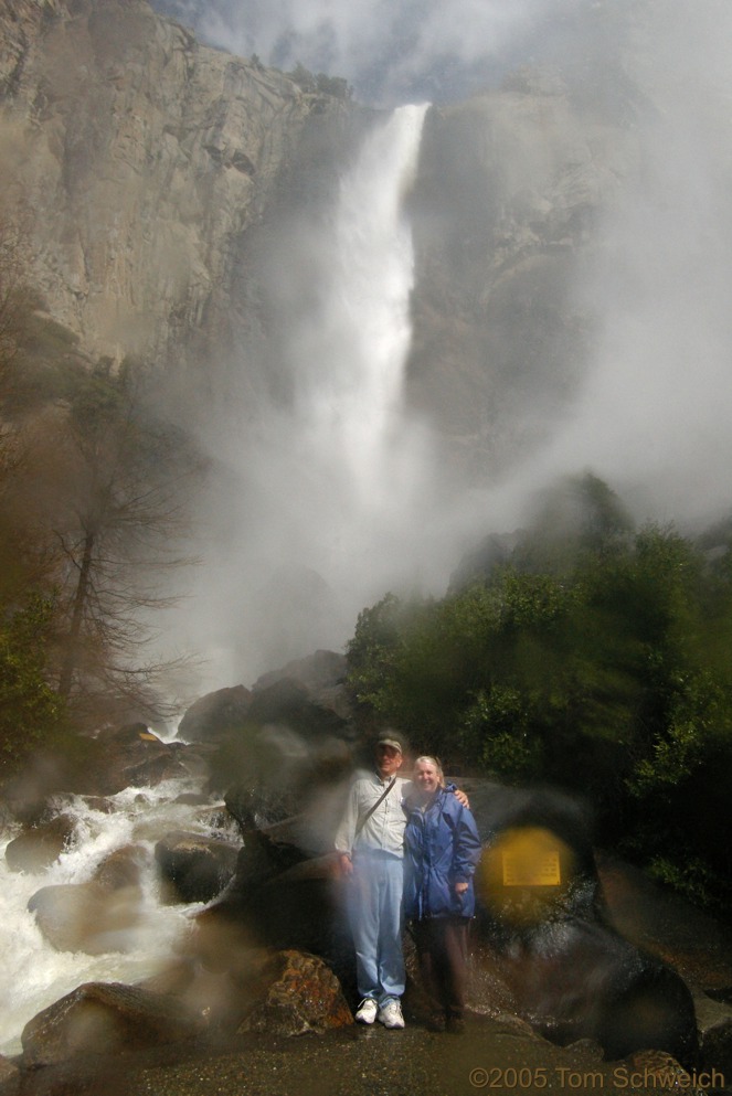 Bridalveil Fall, Yosemite National Park, Mariposa County, California