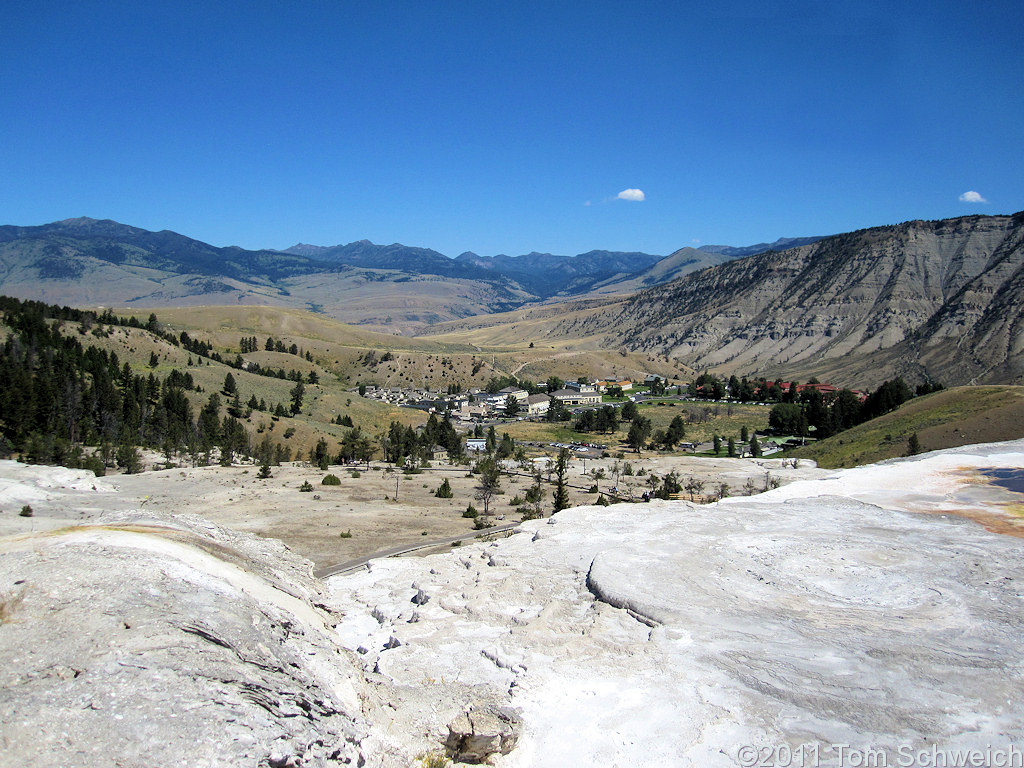 Wyoming, Park County, Mammoth Hot Springs