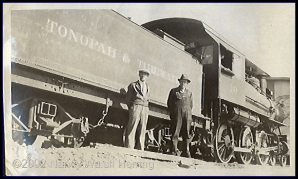 Bill Walsh and a T&T Ten-Wheeler