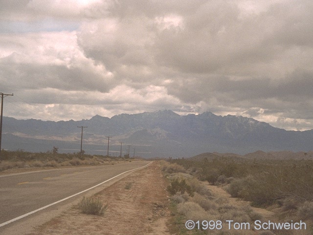 Providence Mountains from Kelbaker Road.