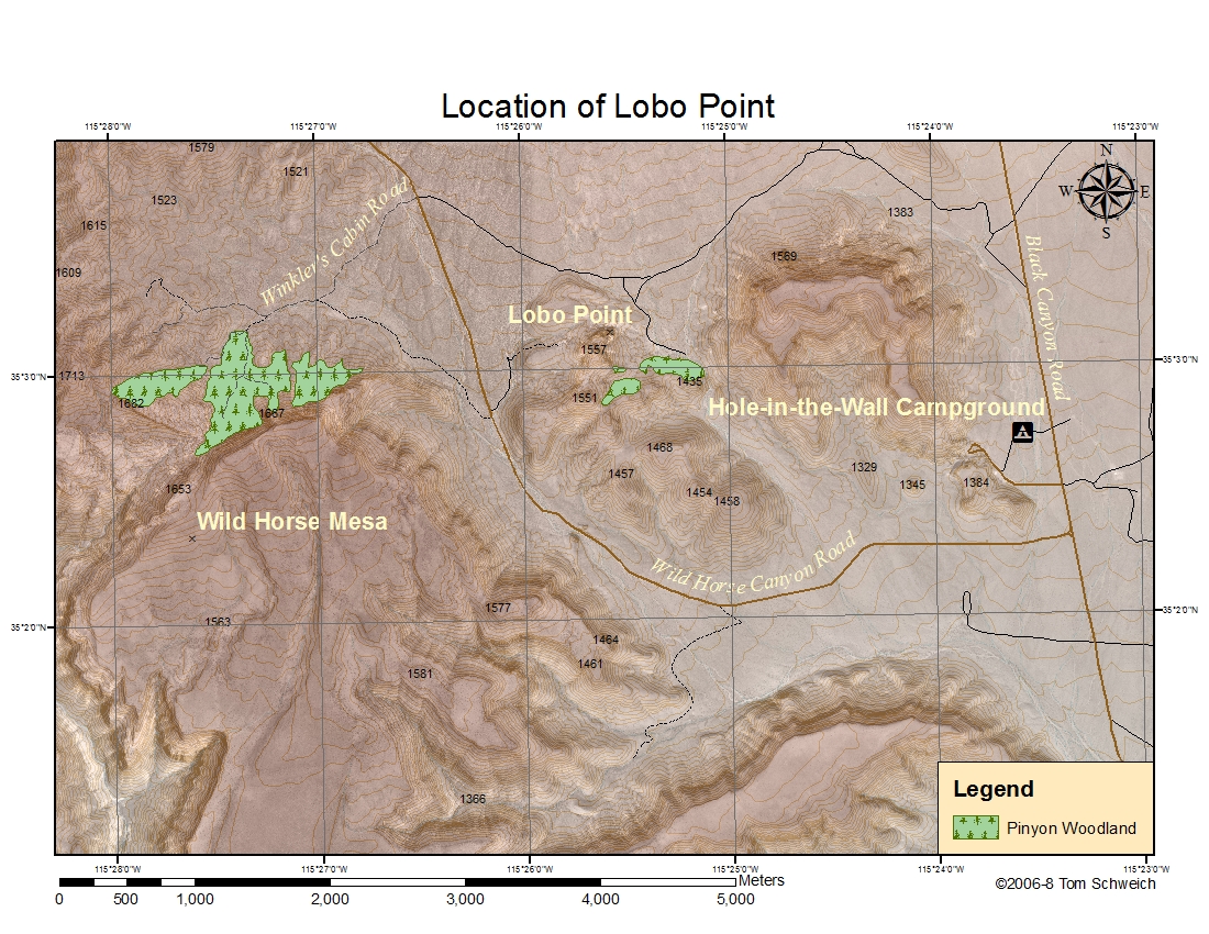 Location of Lobo Point.