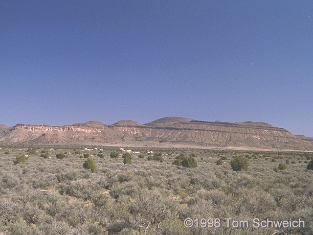Pinto Mountain across Round Valley as seen from Black Canyon Road.